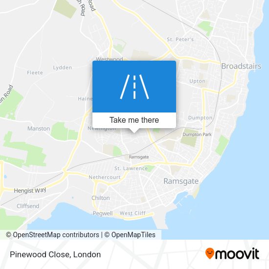 Pinewood Close map