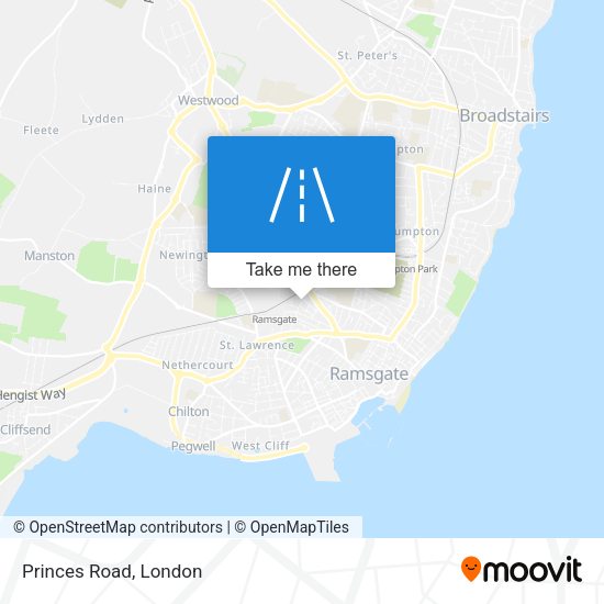 Princes Road map