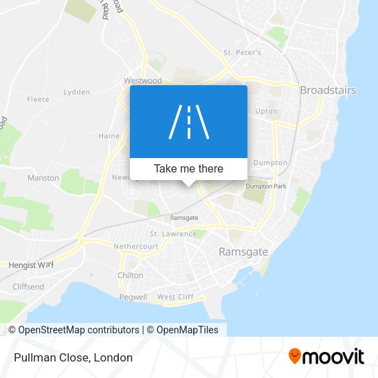 Pullman Close map