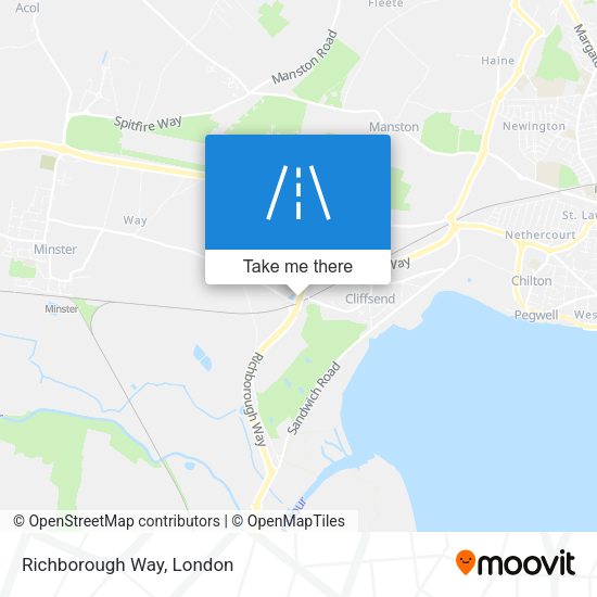 Richborough Way map