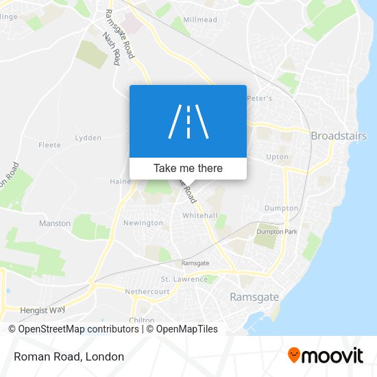 Roman Road map