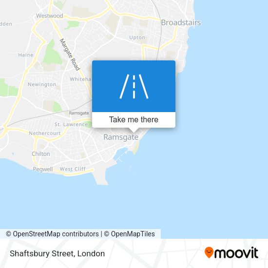 Shaftsbury Street map