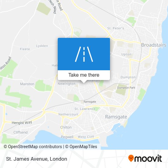 St. James Avenue map