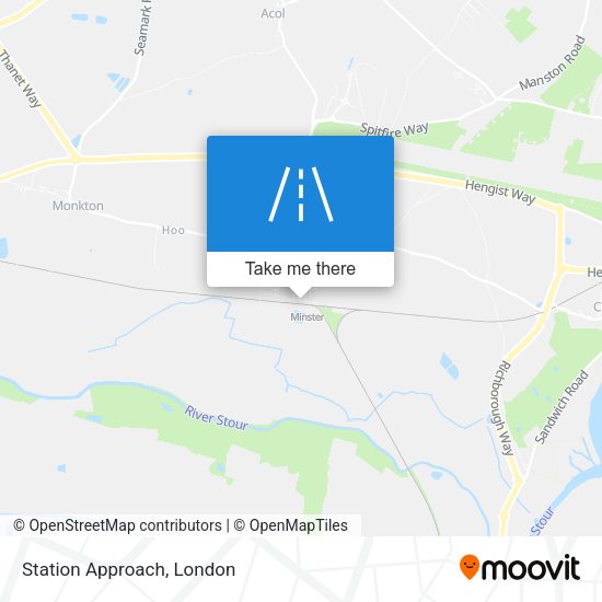 Station Approach map
