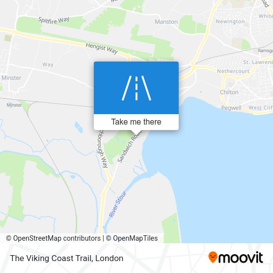 The Viking Coast Trail map
