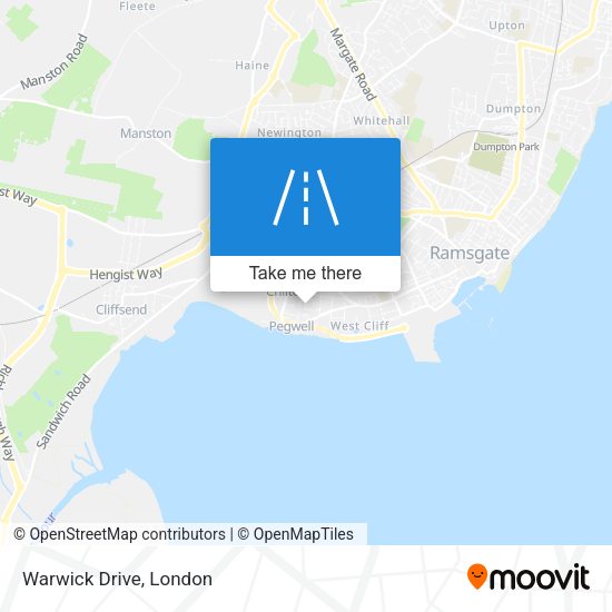 Warwick Drive map