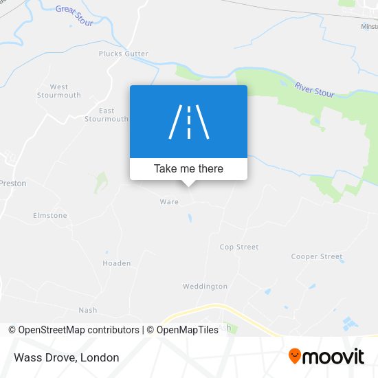 Wass Drove map