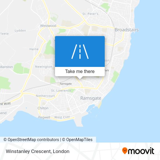 Winstanley Crescent map