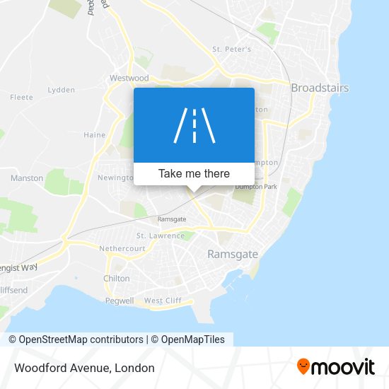 Woodford Avenue map