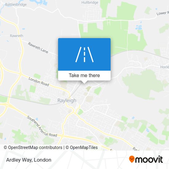 Ardley Way map