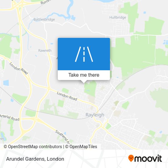 Arundel Gardens map