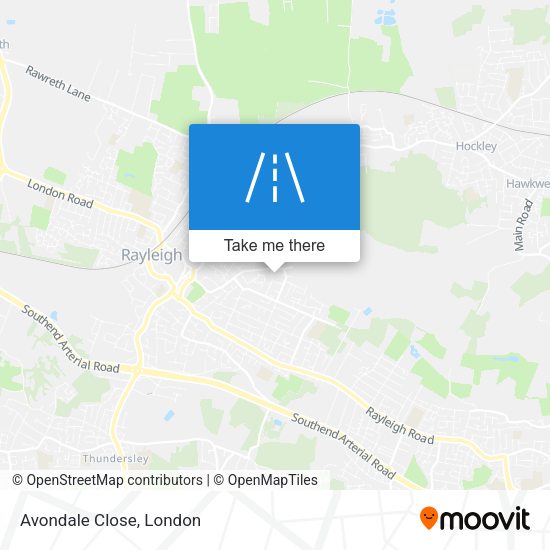 Avondale Close map