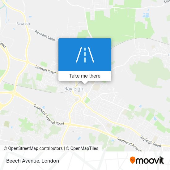 Beech Avenue map