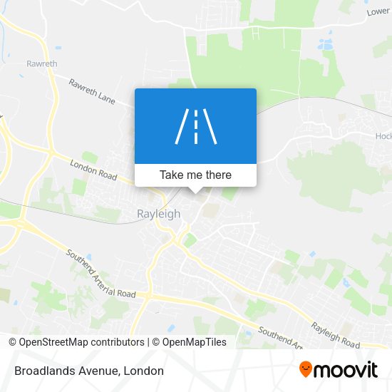 Broadlands Avenue map