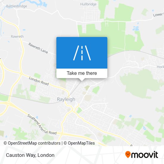 Causton Way map