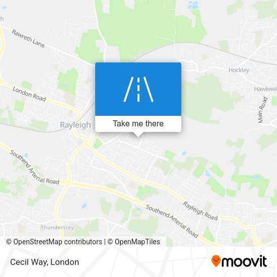 Cecil Way map