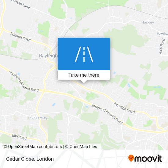 Cedar Close map