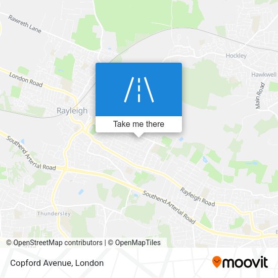Copford Avenue map