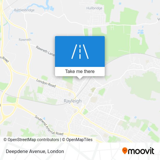 Deepdene Avenue map