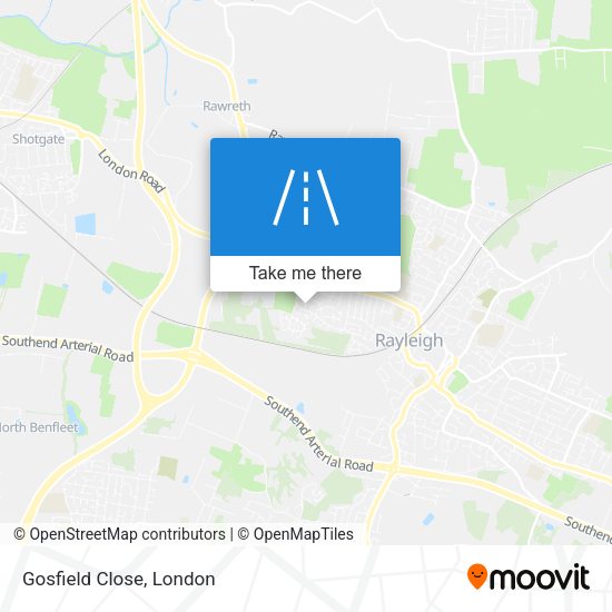 Gosfield Close map