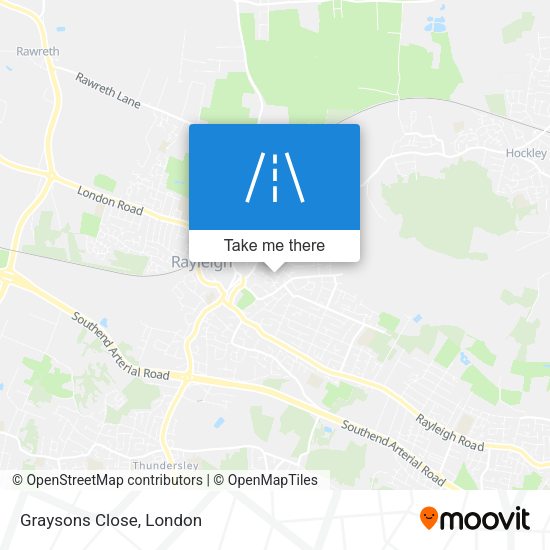 Graysons Close map