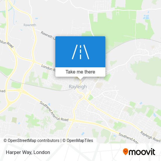 Harper Way map