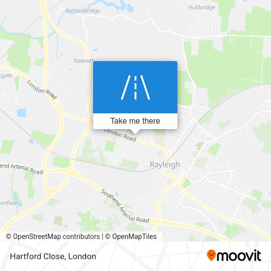 Hartford Close map