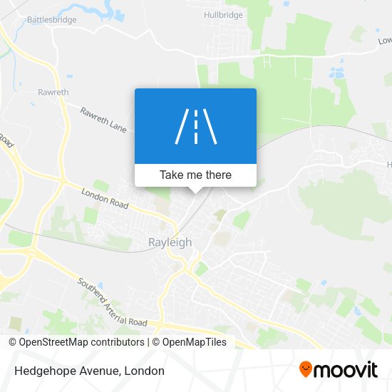 Hedgehope Avenue map
