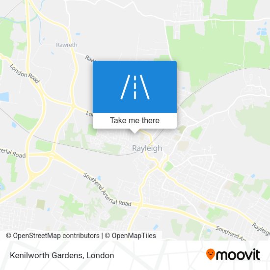 Kenilworth Gardens map