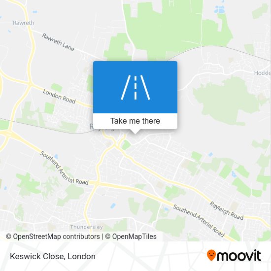 Keswick Close map