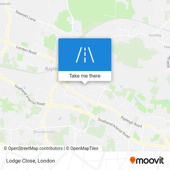 Lodge Close map