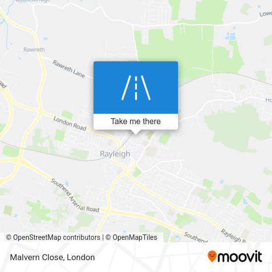 Malvern Close map