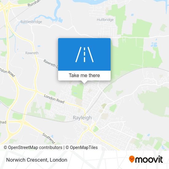 Norwich Crescent map