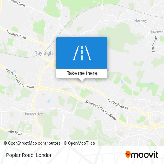 Poplar Road map