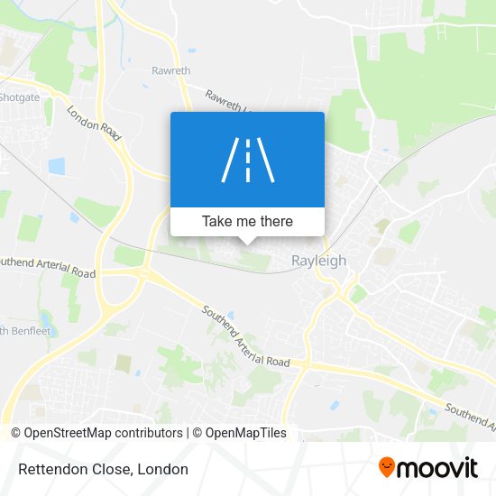 Rettendon Close map