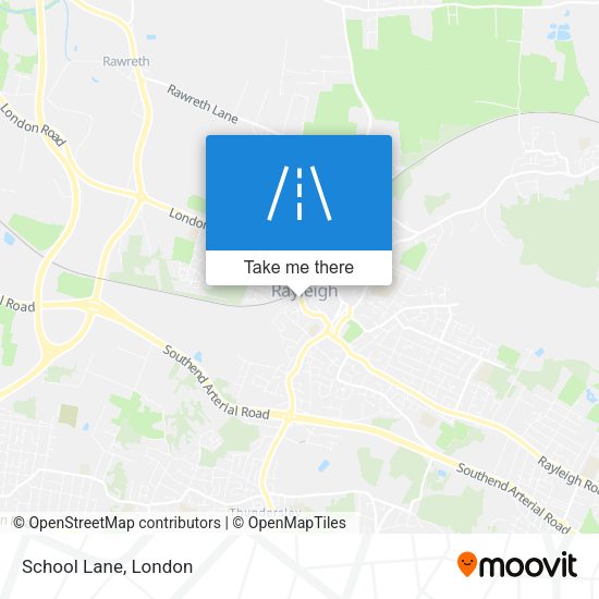 School Lane map