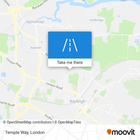Temple Way map