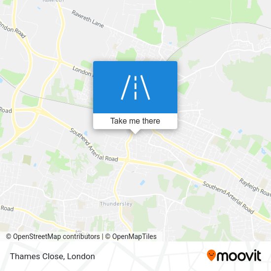 Thames Close map