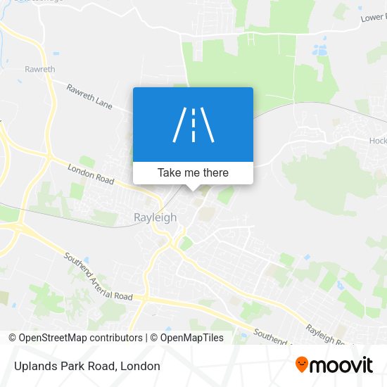 Uplands Park Road map