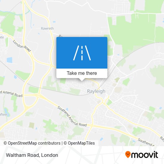 Waltham Road map