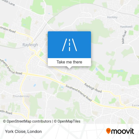 York Close map