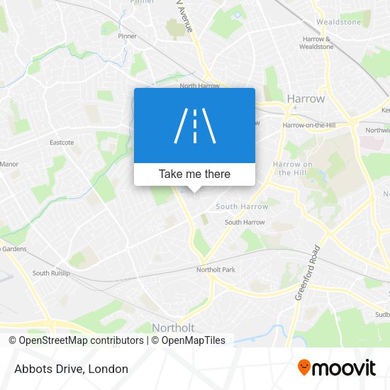 Abbots Drive map
