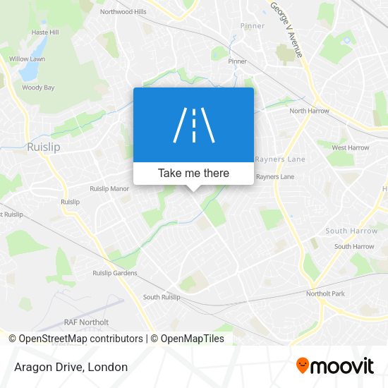 Aragon Drive map