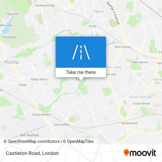 Castleton Road map