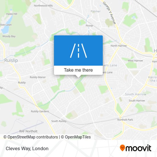 Cleves Way map