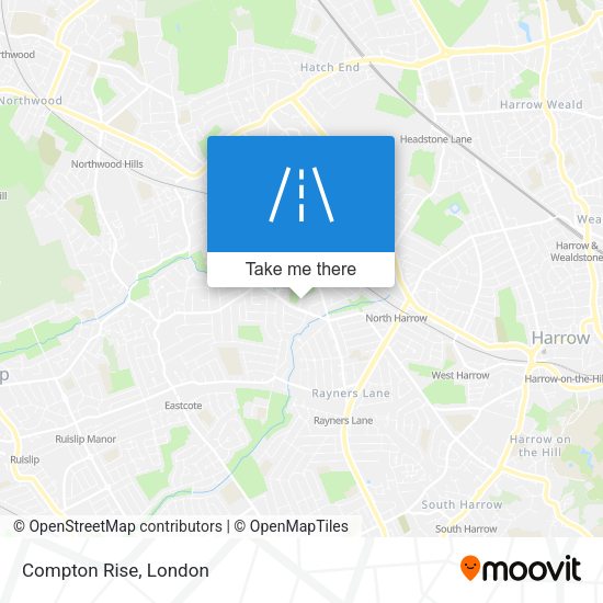 Compton Rise map