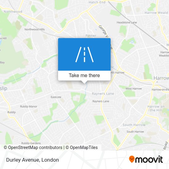 Durley Avenue map