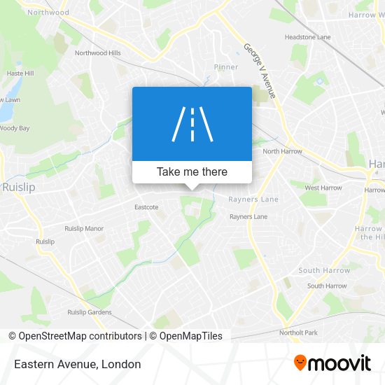 Eastern Avenue map