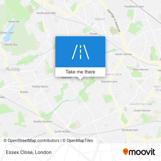 Essex Close map