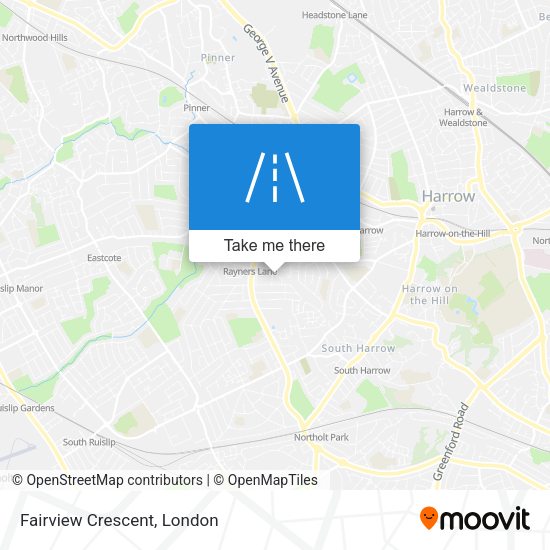Fairview Crescent map